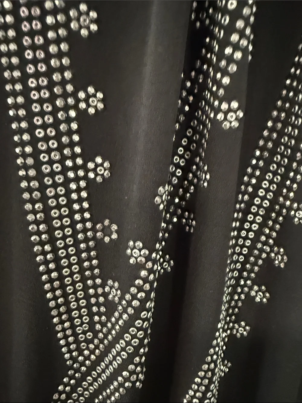 Michael Kors Black Mini Dress with Silver Stud Accents